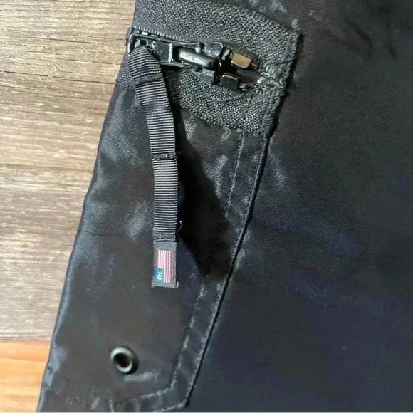 Vintage Ralph Lauren Polo  100% nylon swim trunks mens size 34 black label - Picture 3 of 5